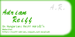 adrian reiff business card